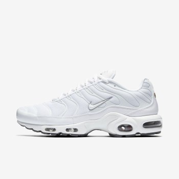 Nike Air Max Plus - Férfi Utcai Cipő - Fehér/Fekete/Szürke/Fehér